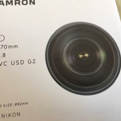 (新品未使用)タムロン 交換用レンズ SP 24-70mm F2.8 Di VC USD G2 A032N（ニコン用)の画像