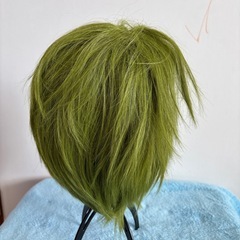 ⭐️ウィッグ コスプレ オリーブグリーン ボブ未使用⭐️の画像