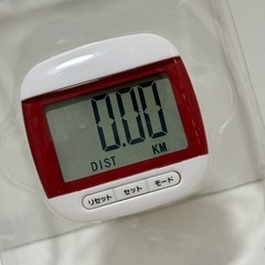 クレファー 歩数計 TS-P003-RD  振り子式センサー 大画面 ベルト装着 歩行距離 消費カロリーの画像