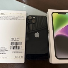 iphone14 128gb ミッドナイトの画像