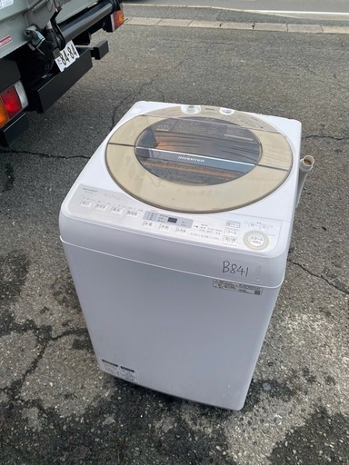 NO B841?福岡市内配送設置無料✨?シャープ SHARP 全自動洗濯機 (9.0kg) ゴールド系 ES-GV9C-N 2019年