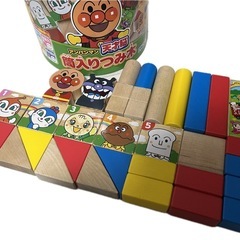 アンパンマン　木製積み木 20個入りの画像