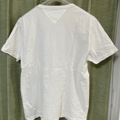 メンズ 半袖Tシャツ TOMMY HILFIGER トミーヒルフィガー Tシャツ ホワイト Tommy ロゴ TOMMY半袖　Lの画像