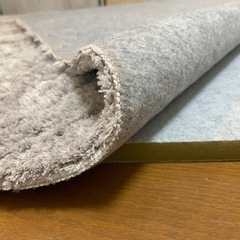 ニトリ　やわらかシャギーラグ(130X185 LGY SR004)+ラグパッド 2点セットこの画像