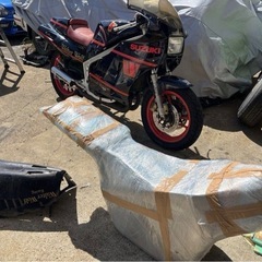 RG 400 ガンマ ヨンガン 2台 プラス 書類付き フレーム 部品 セット 現状 レストア 要整備の画像