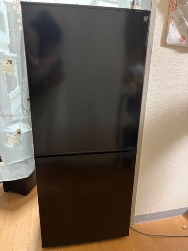 2ドア冷蔵庫Nグラシア　ニトリ　一人暮らし　106L ブラック