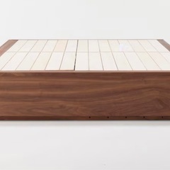 無印セミダブル収納付きベッドの画像