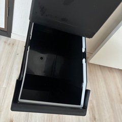 55リットル2段式 ゴミ箱 ブラックの画像