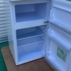 KL45 ★直接お引取りのみ★ アイリスオーヤマ 2ドア冷凍冷蔵庫 81L (冷凍室24L 冷蔵室57L)　20年製　AF81-W　動作OKの画像