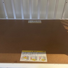 カトージ　ミニベビーベッド　収納付、マットレス付の画像