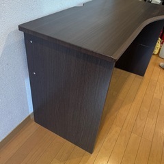 ビジネスデスク（ダークブラウン）の画像