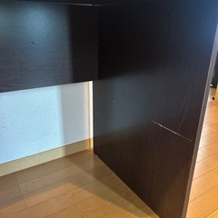 ビジネスデスク（ダークブラウン）の画像