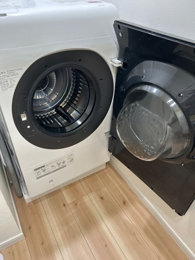 シャープ　ドラム式洗濯機　ES-W114-SR
