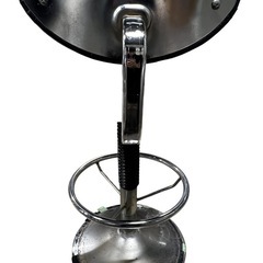 昇降式カウンターチェア／バーチェア ブラック 背もたれ付きの画像