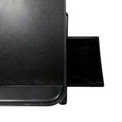 SANWA ノートパソコンスタンド／昇降式テーブル ブラックの画像