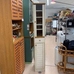 美原店　収納　スリム　食器棚