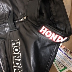 バイク用革ジャンの画像