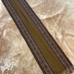 ケンゾーKENZO マフラーストールショールスカーフ ストライプ フリンジ ブラウン マルチカラーメンズレディースユニセックスの画像