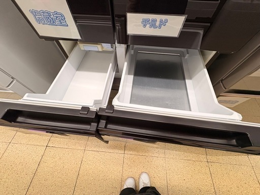【リユースマン倉敷】三菱 6ドア冷蔵庫600L 2016年製 MR-WX60A-BR