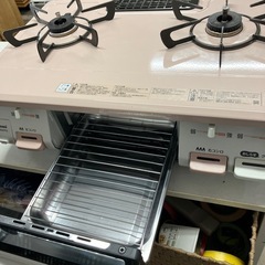 O 2602-0973 リンナイガステーブル　水無し片面焼きグリル付き　2020年製KGM64PK2R 都市ガス用　通電確認済み　キズ汚れ有りの画像