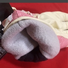 スキーグローブ 女の子 ピンクの画像