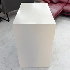 【美品‼️】定価76,450円♪ 生興 88cm幅ガラス引き違い書庫 スチール製キャビネット 収納家具 ニューグレー♪の画像