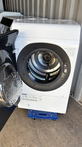 ??2022年SHARP クリスタルES-W114-SL ドラム式洗濯機乾燥　ヒートポンプユニット乾燥(保証付き) 安心　分解洗浄　設