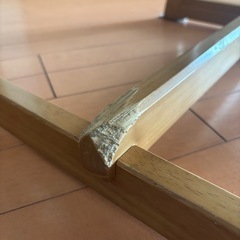 【訳あり／20日までの募集】ダイニング 椅子 二脚セット［木目調 ブラウン］の画像