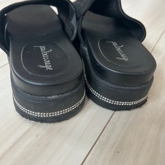 サンダル　黒　ブラックの画像