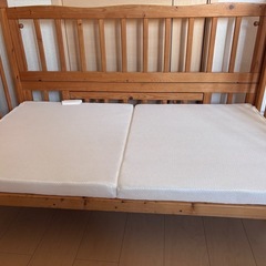 ベビーベッド　布団セットの画像