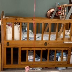 ベビーベッド　布団セットの画像