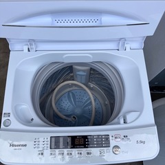 Hisense2022年製5.５KG洗濯機の画像