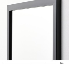 IKEA ウォールミラー 黒 リリエトレードの画像