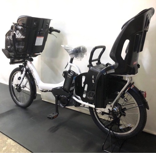 1年保証 ヤマハ　パスキッス　20インチ　3人乗り 白色　電動アシスト自転車　g218
