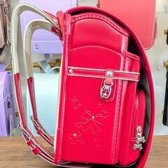 【ランドセル専門店のランドセル】早い者勝ち🎒展示のみ使用◎ビビットピンク(赤)ランドセル 2万円の画像
