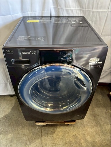 【成約済み】【12ヶ月保証】AQUAドラム式洗濯機 AQW-DX12N 2022年 洗濯12kg 乾燥6kg