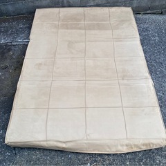 ソファー マットレス ベージュ ソファーベッド 140cm×190cm(ダブルサイズ) 中古 の画像