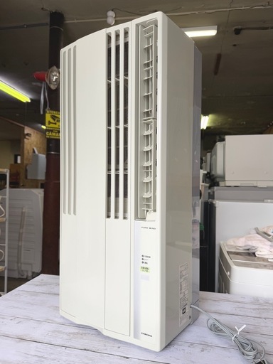 札幌市内配送可 19年製 コロナ ルームエアコン ウインドエアコン 窓用エアコン CW-1819 標準窓枠付き