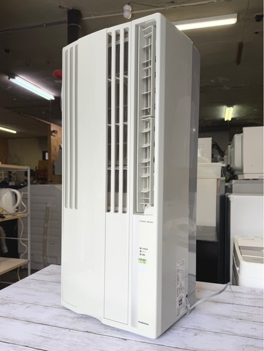 札幌市内配送可 美品 24年製 コロナ ルームエアコン ウインドエアコン 窓用エアコン CW-1824R 標準窓枠付き