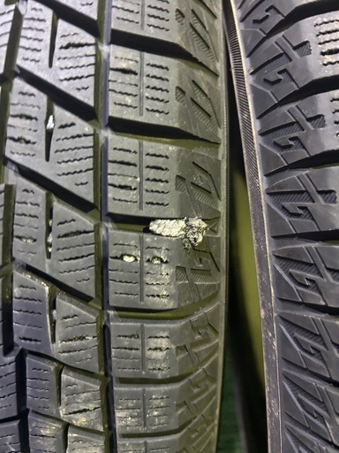 ヨコハマ IG60 165/60R15 22年 センター9mm サイド8mm1本パンク修理