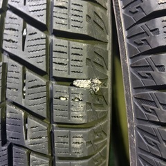 ヨコハマ IG60 165/60R15 22年 センター9mm サイド8mm1本パンク修理の画像