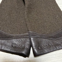 ★Chlo ダークブラウン 手袋Chlo ダークブラウン クロエ グローブ 手袋の画像