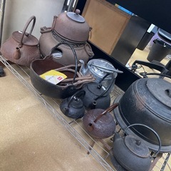 【スマイルエコ】鉄瓶、鉄器、急須、竿秤の画像