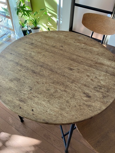 スチール脚　ダイニングセット