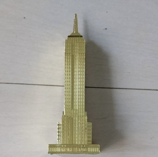 新品　エンパイアステートビル　ビンテージスチールオブジェ　アールデコモダン建築の最高峰　金属模型　