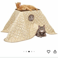値下げ不可　猫こたつ　二段　　ペット用品の画像