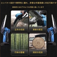 6インチ バッテリー無し　コードレス電動チェーンソーの画像