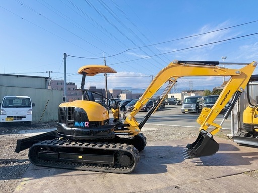 三菱　ミニユンボ　MM40CR  油圧ショベル　　倍速付き　操作パターン切り替え可能　　ゴムキャタ　 4tクラス　全国陸送可能 