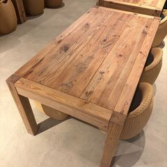 古材ダイニングテーブル 160cm｜美品・4台｜1台44,000円の画像