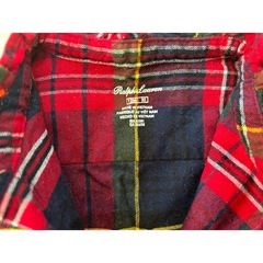 ベビー ラルフローレン チェック柄 ワンピース 80の画像